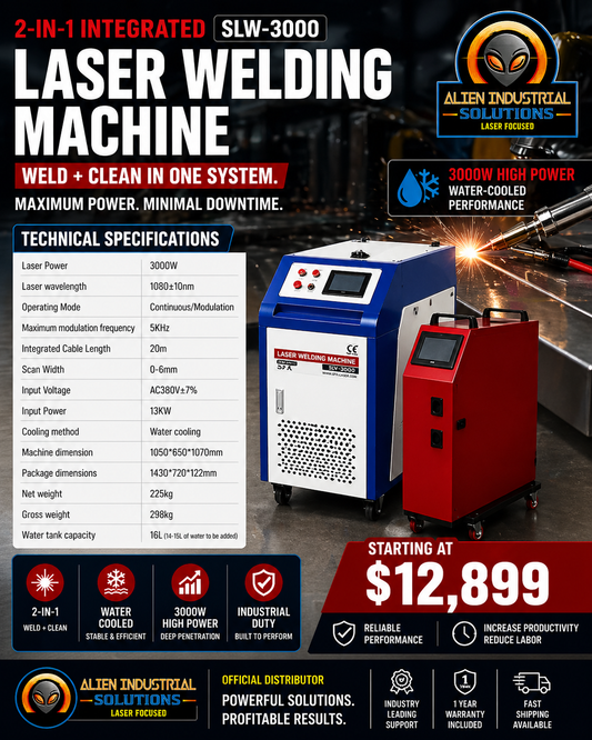 SFX 2-IN-1 Laser Welding & Seam Cleaning Machines - Liquid Cooled