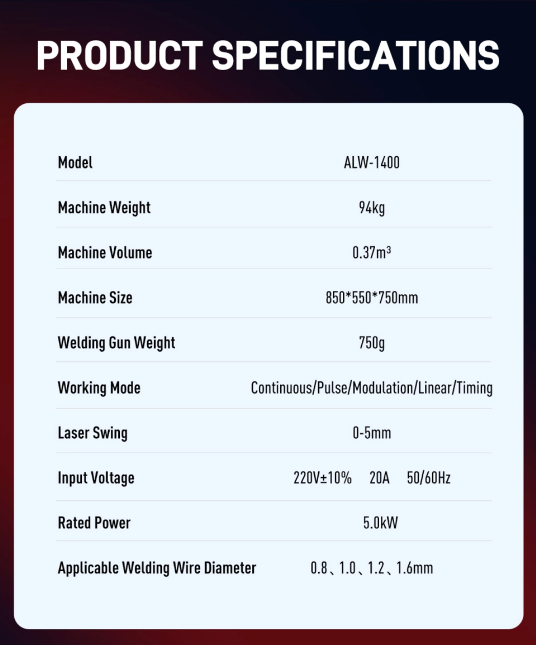 Air Cooled Laser Welding Machines